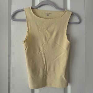 Brandy Melville Light Yellow Tee